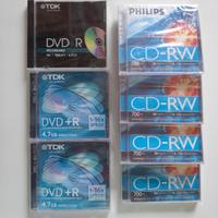 DVD +R e CD-RW vuoti- vergini