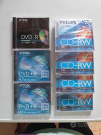 DVD +R e CD-RW vuoti- vergini