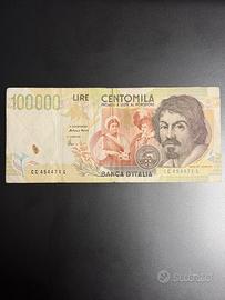 100000 LIRE CARAVAGGIO MAGGIO 1994