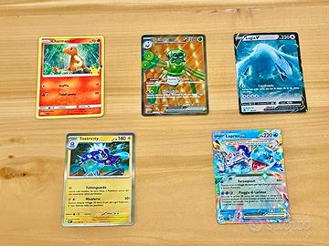 Lotto da 5 Carte Pokemon Rare