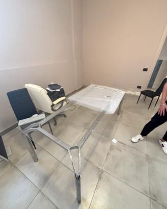 Scrivania ufficio in vetro YOGA