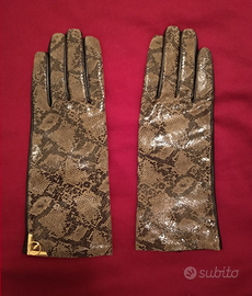 Guanti donna nuovi Roberto Cavalli pitone taglia M