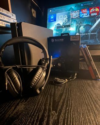 PlayStation 4 Slim 1TB + Giochi & Cuffie