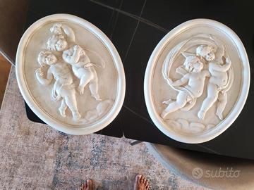 quadri Ovali in Gesso 