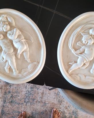 quadri Ovali in Gesso 