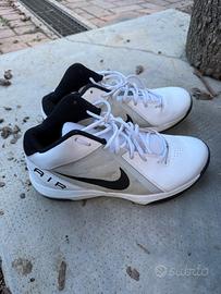 Nike Air Mens Size 9 Overplay IX White Basketball