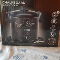 pentola elettrica slow cooker chalkboard