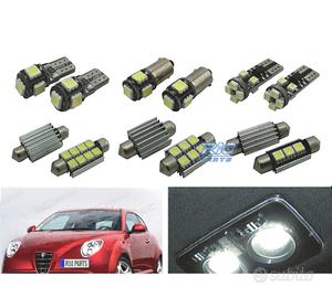 KIT 9 LAMPADE LED INTERNE ALFA ROMEO MITO 08-17