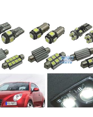 KIT 9 LAMPADE LED INTERNE ALFA ROMEO MITO 08-17