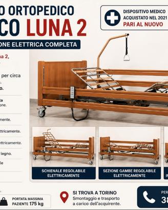Letto Elettrico Luna 2 dispositivo Medico Usato
