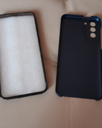 Cover Samsung S21 plus blu con doppia protezione