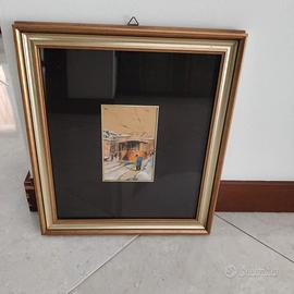 Mario Malfer dipinto Vecchia Milano