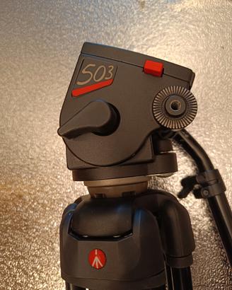 kit video professionale Manfrotto  503 + 547 bk