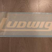 Adesivo per gran cassa batteria logo LUDWIG