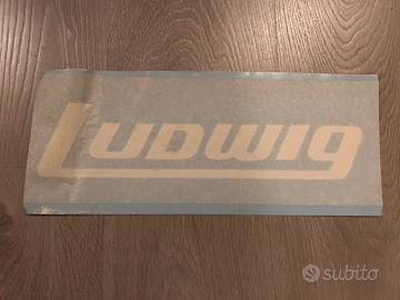 Adesivo per gran cassa batteria logo LUDWIG