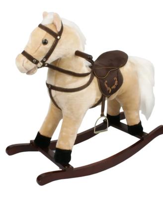 cavallo a dondolo in peluche