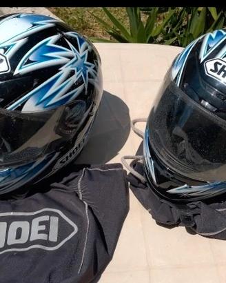 coppia caschi Shoei interceptor