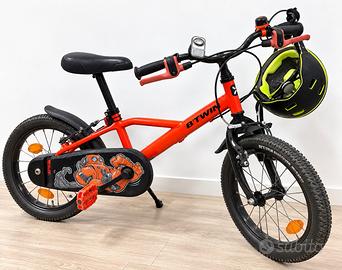 Bici bambino B’Twin 16 pollici con casco