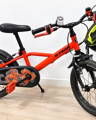 Bici bambino B’Twin 16 pollici con casco