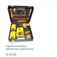 Trapano a batteria 24 v. a percussione