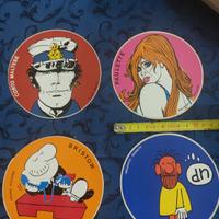 CORTO MALTESE PAULETTE ADESIVI FUMETTI ANNI 90