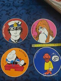 CORTO MALTESE PAULETTE ADESIVI FUMETTI ANNI 90