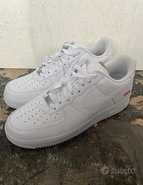 Sneakers basse SupremexNike Air Force 1 bianche/39