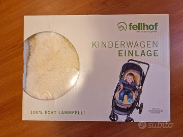 Vello d'agnello 100% per passeggino bimbi