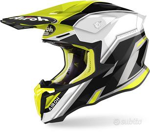 CASCO CROSS TWIST 2.0 DELL' AIROH SHAKEN YELLOW