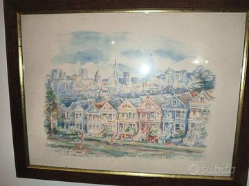 Stampa acquerello con cornice di Jegai