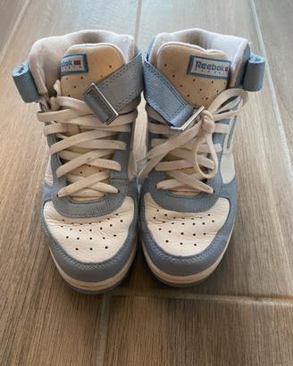 reebok azzurre e bianche glitterate 38.5