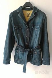 Giacca di jeans con cintura Elena Mirò y2k XXL 