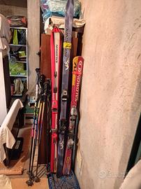 SCI 3 completi con bastoni.