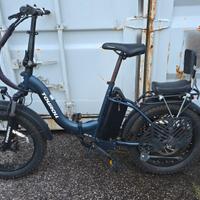 bicicletta elettrica touroll fat bike pieghevole 