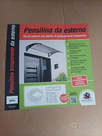 Pensilina da esterno trasparente 120x80cm