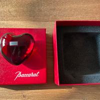 Baccarat cuore NUOVO ROSSO RUBINO cristallo