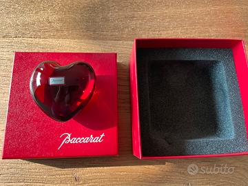 Baccarat cuore NUOVO ROSSO RUBINO cristallo