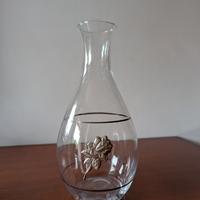 Vaso in cristallo e argento