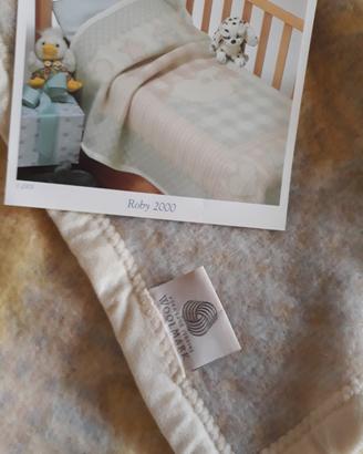 Coperta per lettino in lana