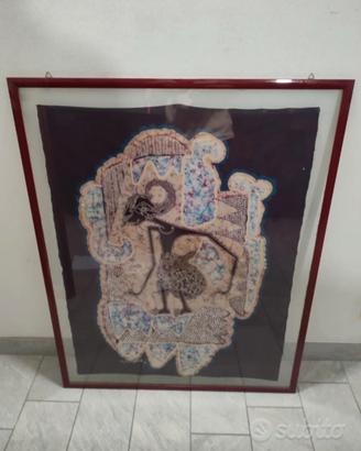Quadro batik indonesiano 