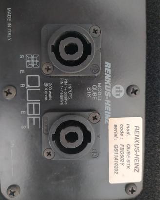  casse acustiche da pavimento usate e mixer