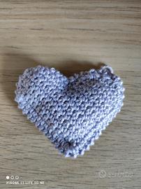 cuoricini cotone fatti a mano 
