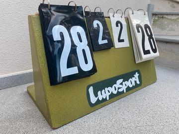 Insegna segnapunti lupo sport vintage anni 70 80