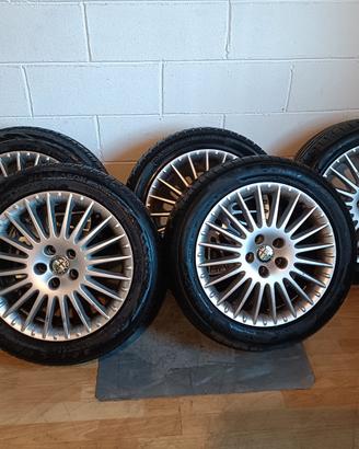 5 Cerchi Alfa Romeo 17" Originali 5x98 + Gomme