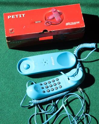 Telefono fisso petit telecom italia azzurro