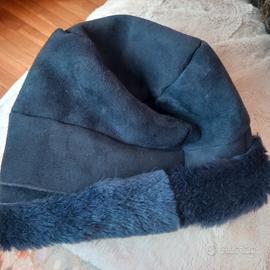 Berretto in pelle e pelliccia di montone

