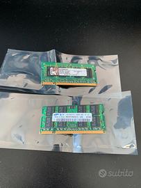 2 banchi di ram pc2 - 5300 s da 1GB l'uno