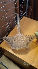 Cestino vetro pressato