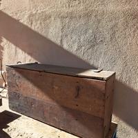 vecchia scatola in legno