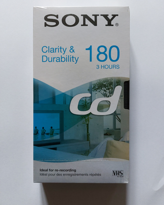 Cassetta VHS 180 minuti nuova sigillata
